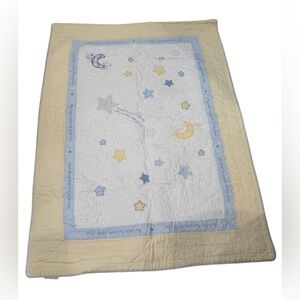 The Pottery Barn Kids Guilted Blanket Twinkle Star 50x39